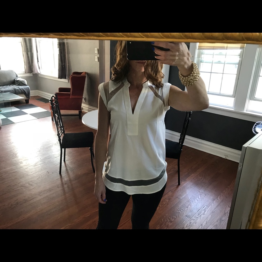 Silk white blouse